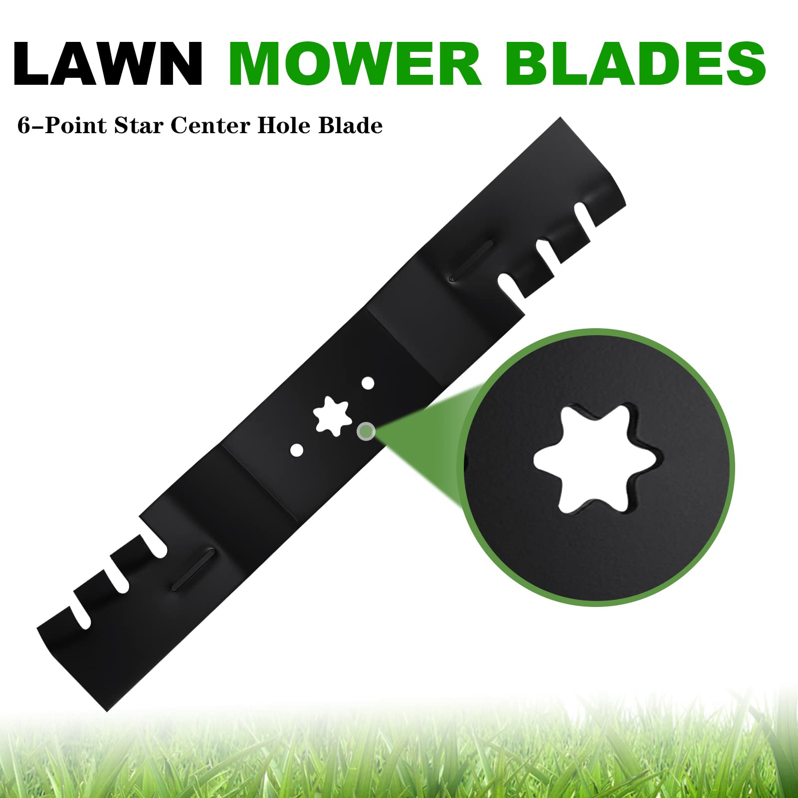 3-Pack Lawn Mower Blades For Cub Cadet RZT54 - Replaces 742-0677, 942-0677, 3 Blades Set, Rotary Brand