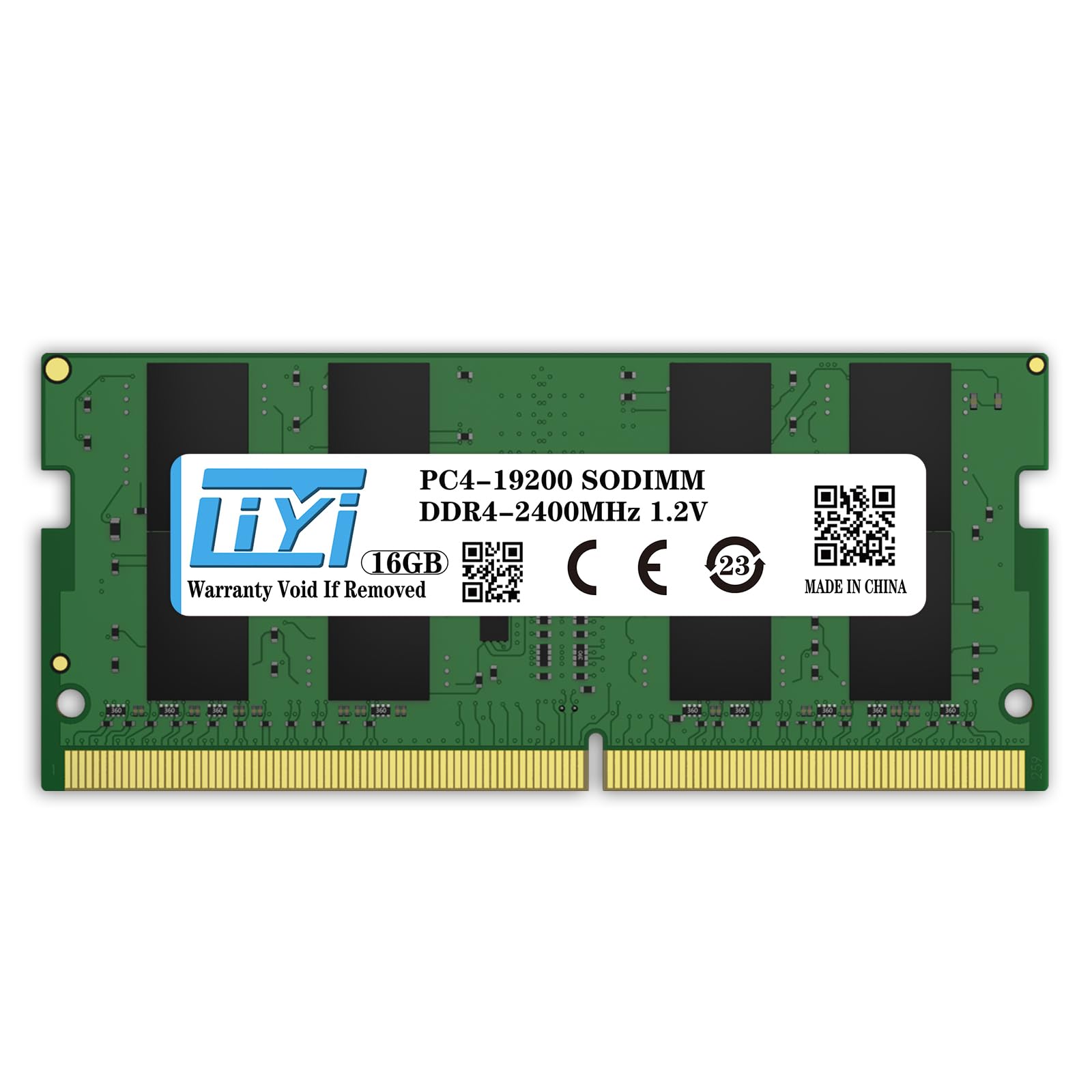 LIYI DDR4 16GB RAM (1x16GB) Single DRAM 2400MHz PC4-19200 CL17 Unbuffered Non-ECC 1.2V Dual Channel 260Pin SODIMM for Intel and AMD Notebook Laptop RAM Computer Memory Upgrade modules