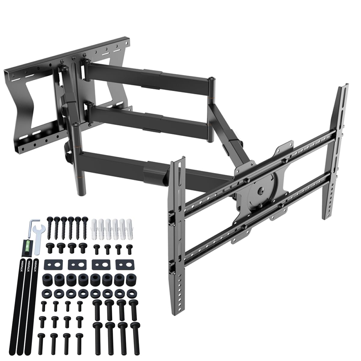 XTRARM TiTon Double 100 cm TV supporto da parete, fino 100 pollici 80kg 600x400mm
