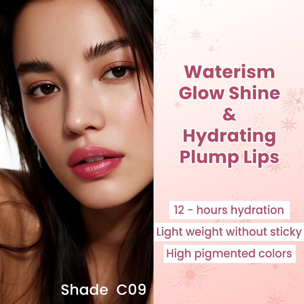 CATKIN Baume a Levre Teinté, Gloss Repulpant Levres, Glossy Lip Balm, Naturel, Hydratant, pour É Claircir Les Rides Des Lèvres, Soin Des Lèvres et Reparateur, 3.4g - 2