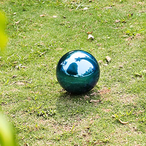 Sucreving Stainless Steel Blue Gazing Mirror Ball,6Inch #TOP3