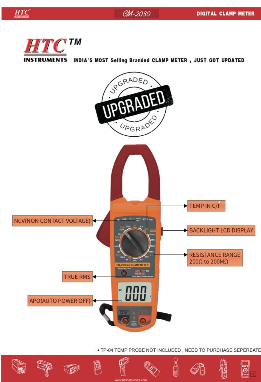HTC Instruments Digital Clamp Meter (B07LBJX6DC) Amazon Price History, Amazon Price Tracker