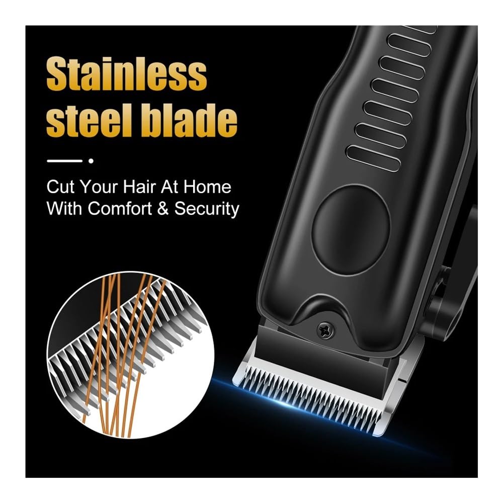Razors Hochleistungs-Haarschneidemaschine mit langer Lebensdauer, USB-Aufladung, kabellos, Herrenrasierer, multifunktionaler elektrischer Trimmer (schwarze Haarschneidemaschine)