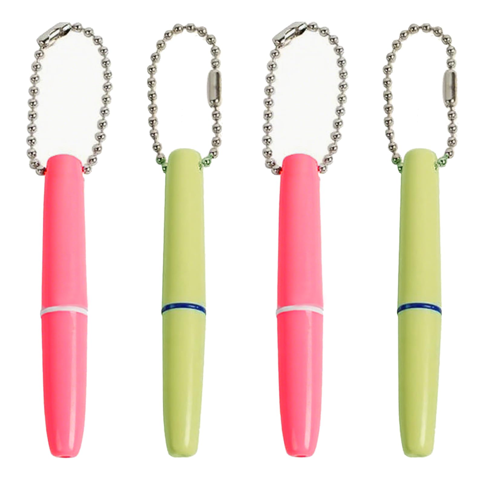 Kit di 4 plettri dentali riutilizzabili, portatili, per rimuovere macchie e placca dei denti, con portachiavi, gomme da cancellare, set di strumenti per viaggi, animali domestici e igiene