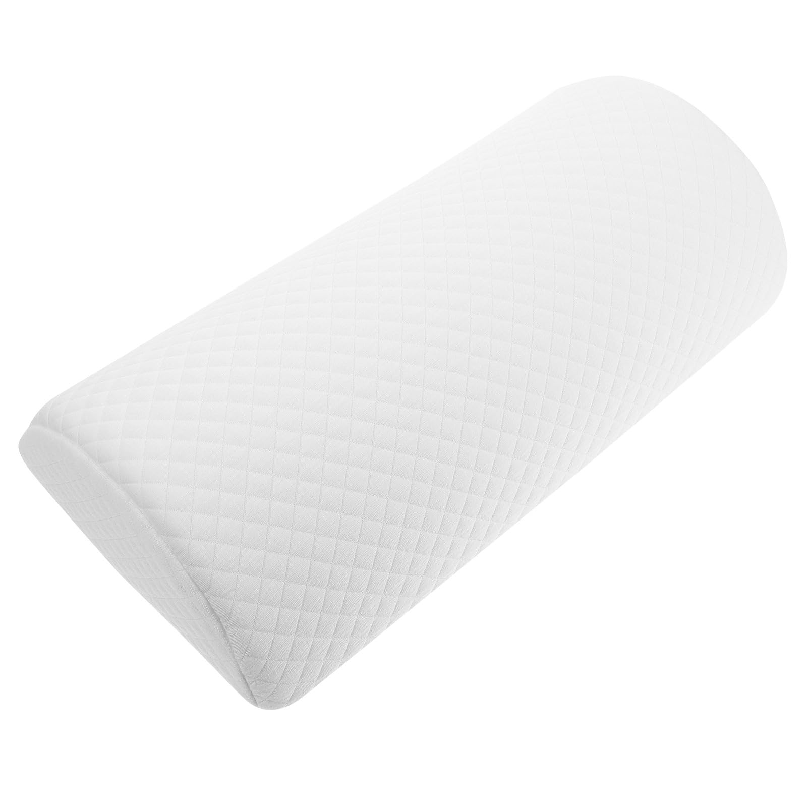 Baluue Almohada Ergonómica de Media Luna para Piernas 40X20X10 CM Cojín de Espuma Viscoelástica Capa 3D Soporte Lumbar Rodillas Descanso Adecuado para Casa Oficina y Auto