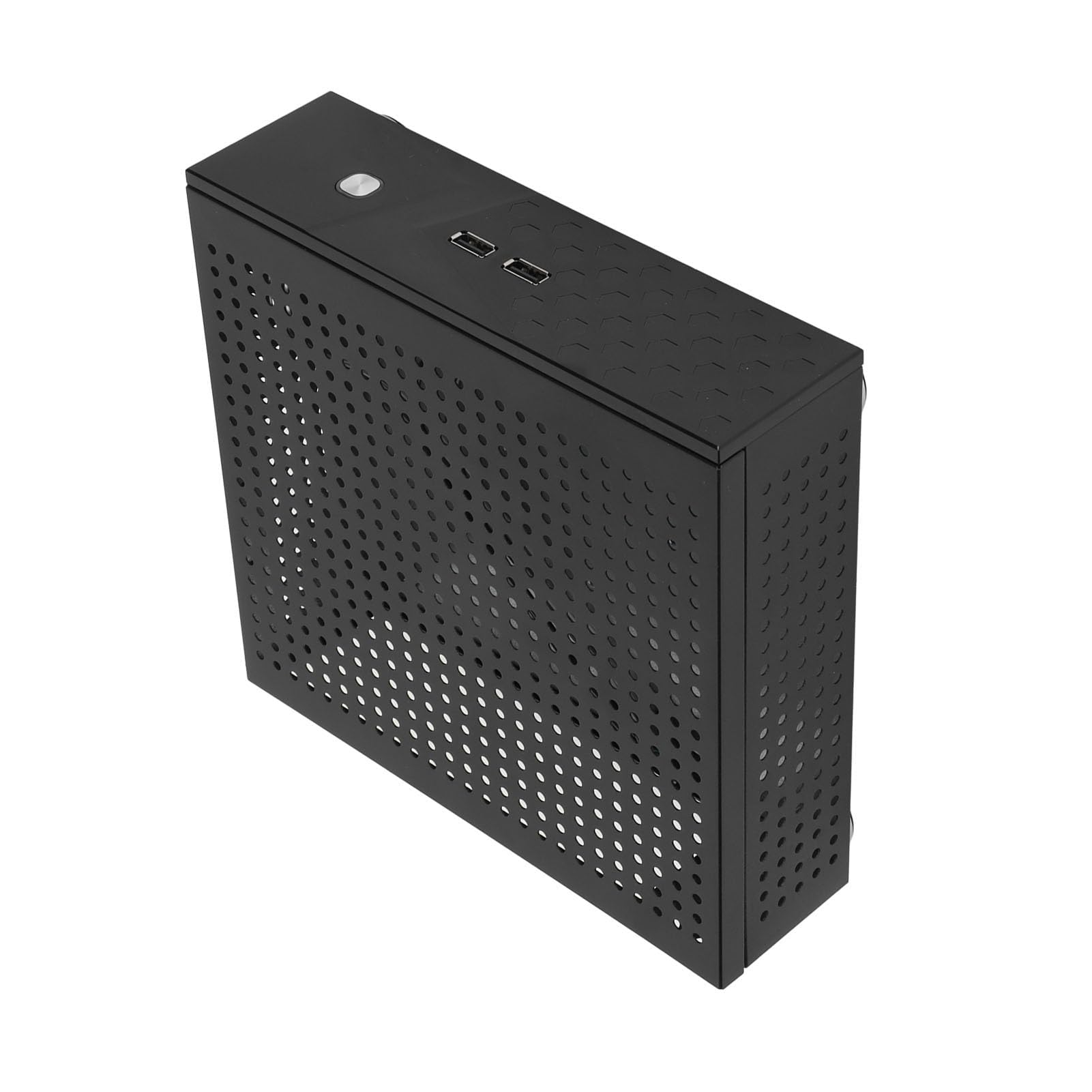 Mini ITX Desktop Computer Case, Desktop Case M AXT Gaming PC Case para Computadoras de Video Domésticas, Computadoras de Hotel, Terminales de Autoservicio, Buena Disipación de Calor