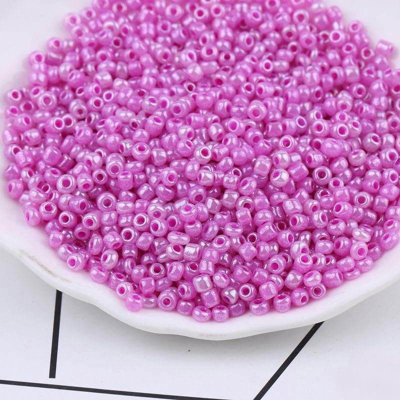 30000PCS 3.0MM Perle D'Imitazione Perline di Vetro per La Creazione di Gioielli Piccoli Perline di Pony Perline di Riso Mnin Perline per Braccialetti Fai da Te