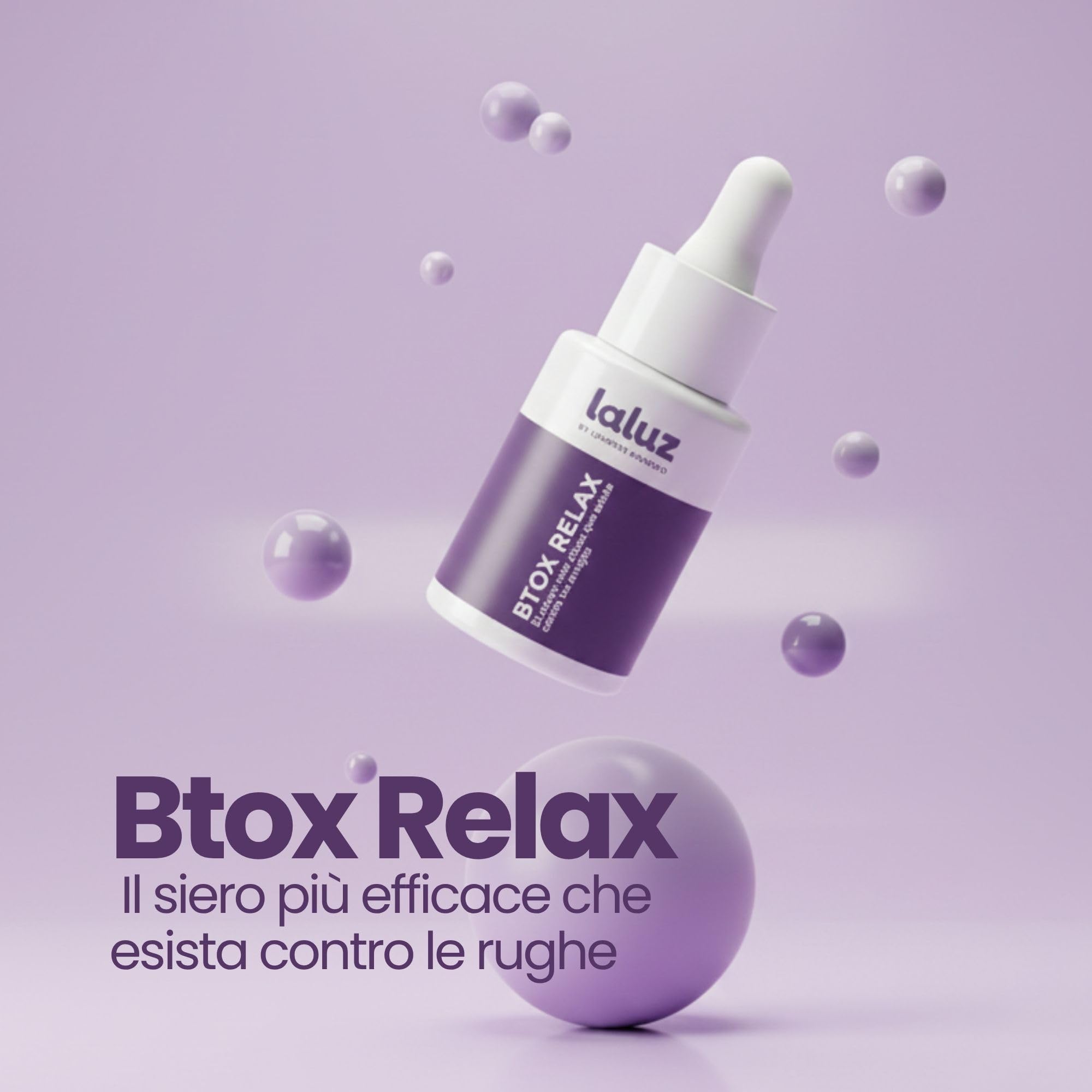 LALUZ by Lourdes Moreno | Siero Viso Acido Ialuronico Antirughe | Effetto B-TOX con Argireline® 10% e Niacinamide | Lifting Anti Età | Per Donna | 30 ml