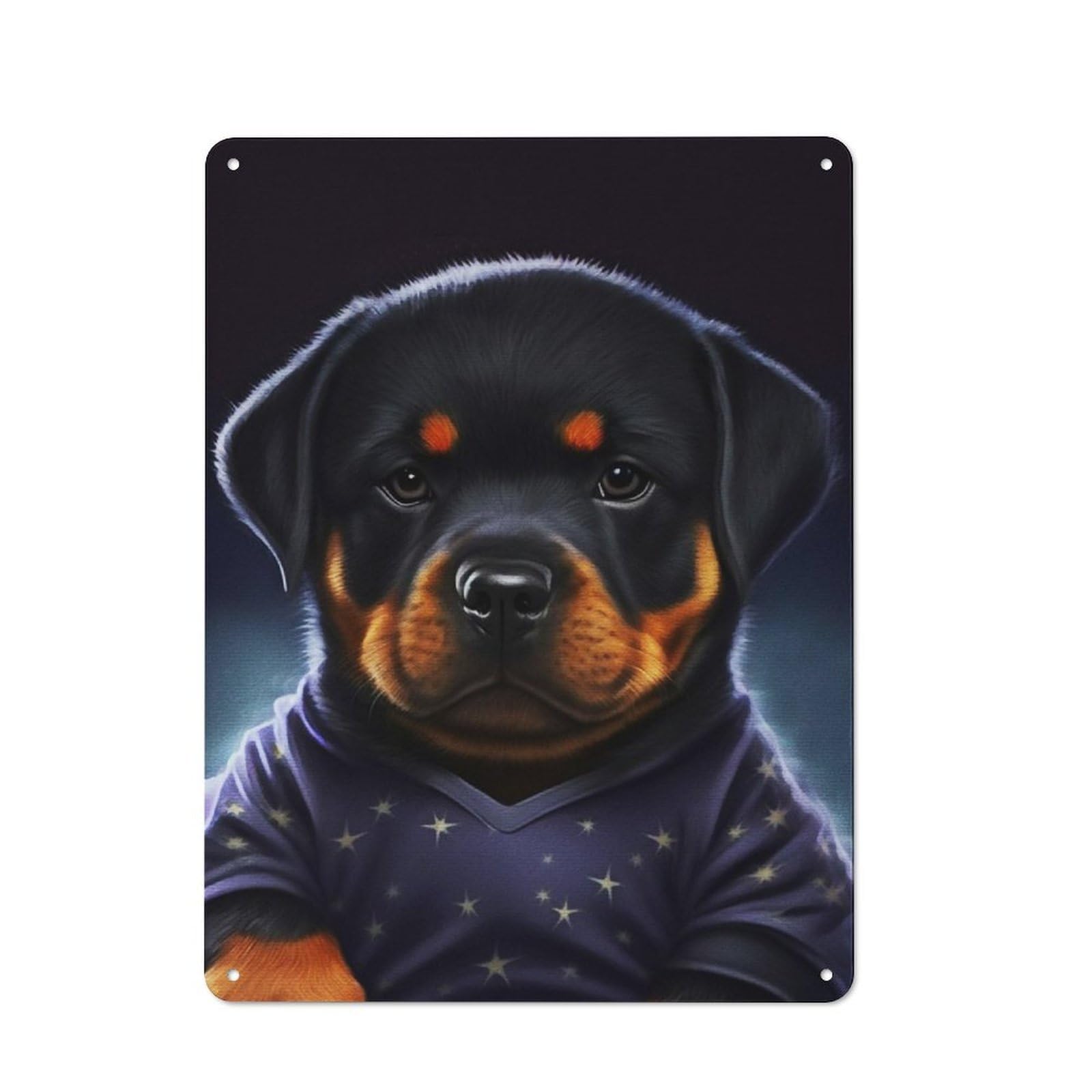 Vintage Cafe Metal Sign 40x30cm Featuring Baby Bulldog, Bistro Wall Plaque for Cafe, Bistro, Bakery Or Restaurant