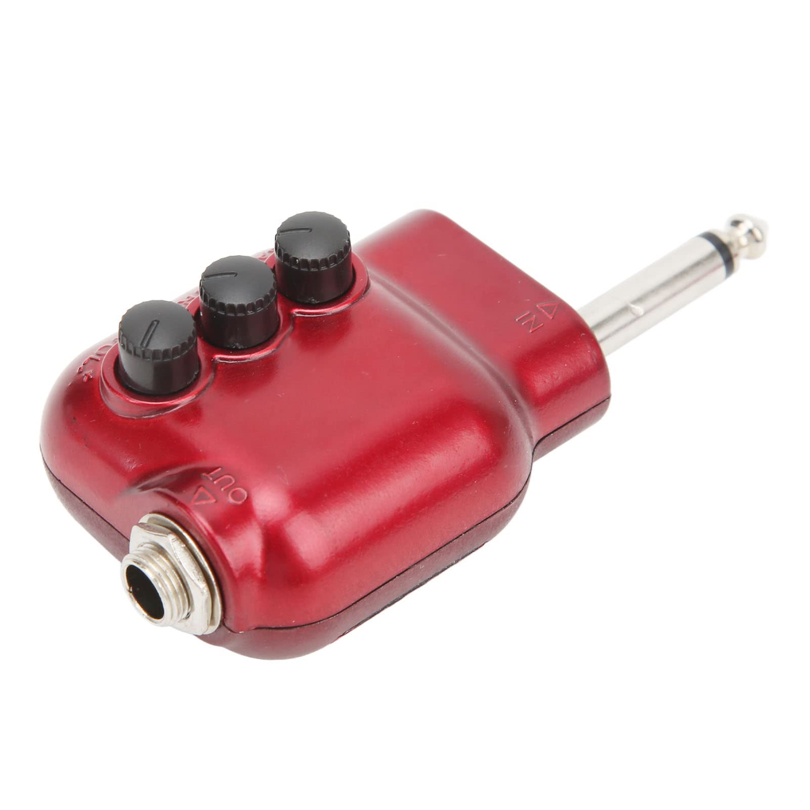 Guitar Amplifier,Mini Preamp 6.35mm Plug for Acoustic Guitars Instrument Accessories USB Chargable Pocket Guitar Bass Amp Plug