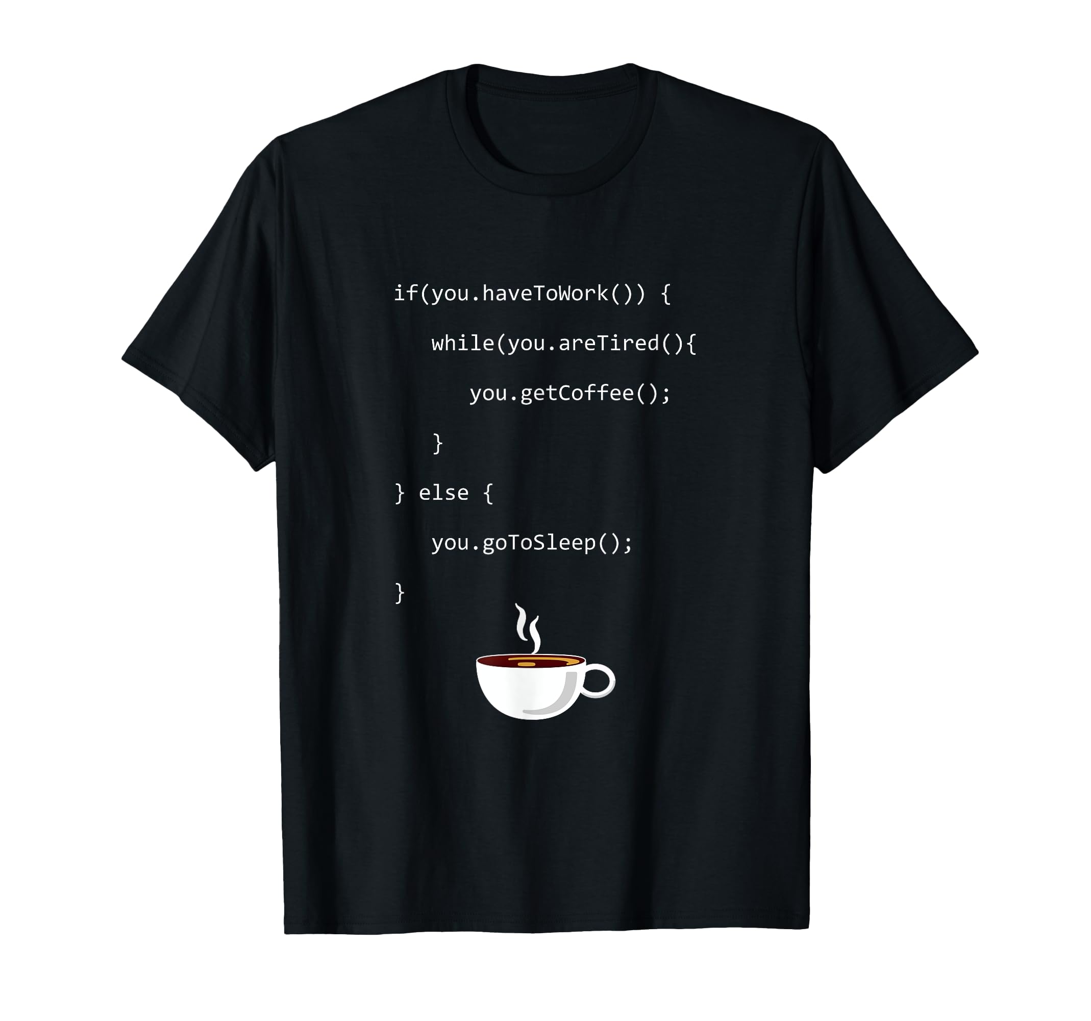Programming Coffee Full Stack Coder Software Developer T-Shirt