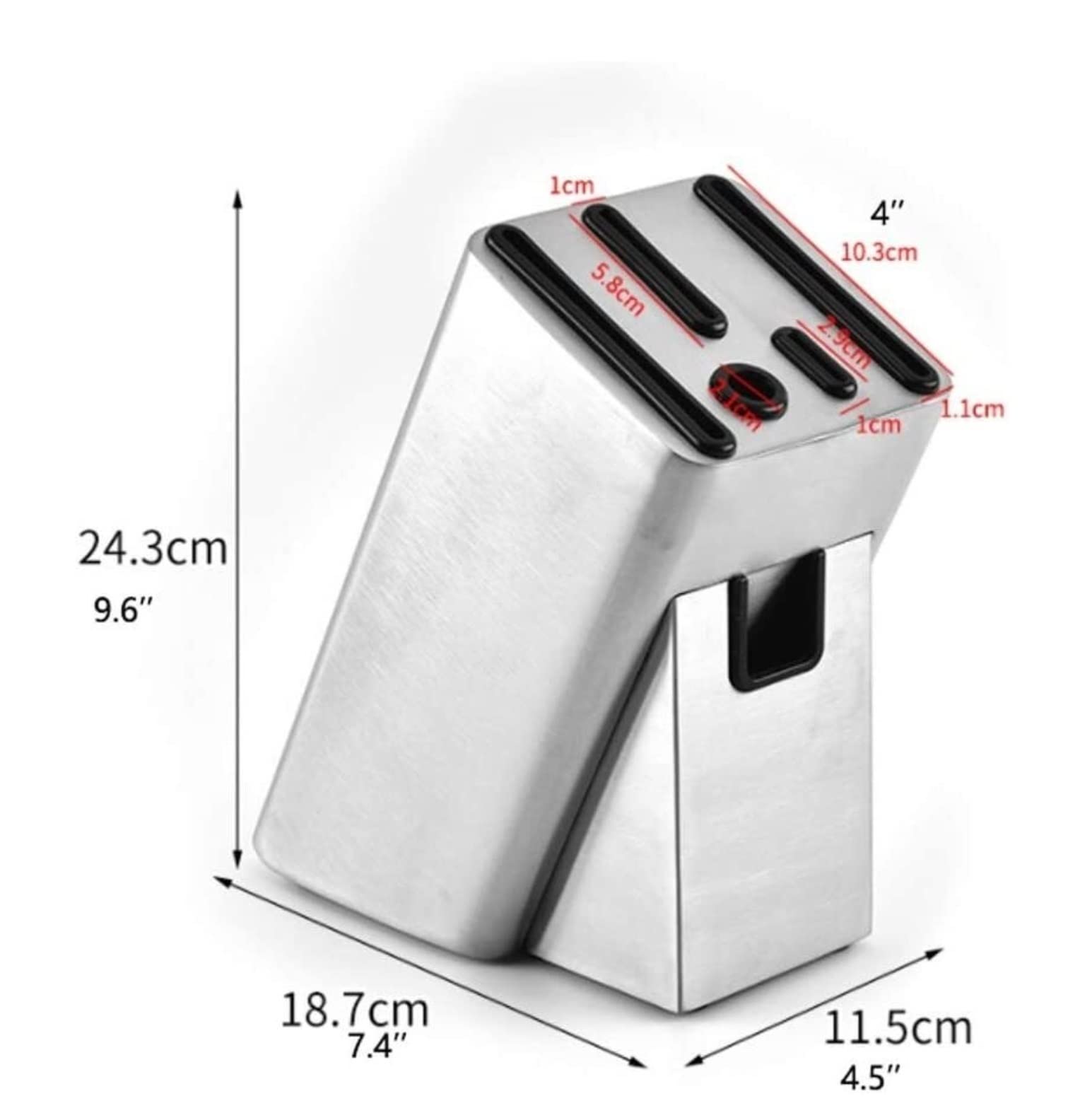 Bloque Cuchillos Cocina Moderno Bloque De Cuchillos Universal De Acero Inoxidable, Soporte para Cuchillos, Organizador De Almacenamiento, Herramienta De Cocina
