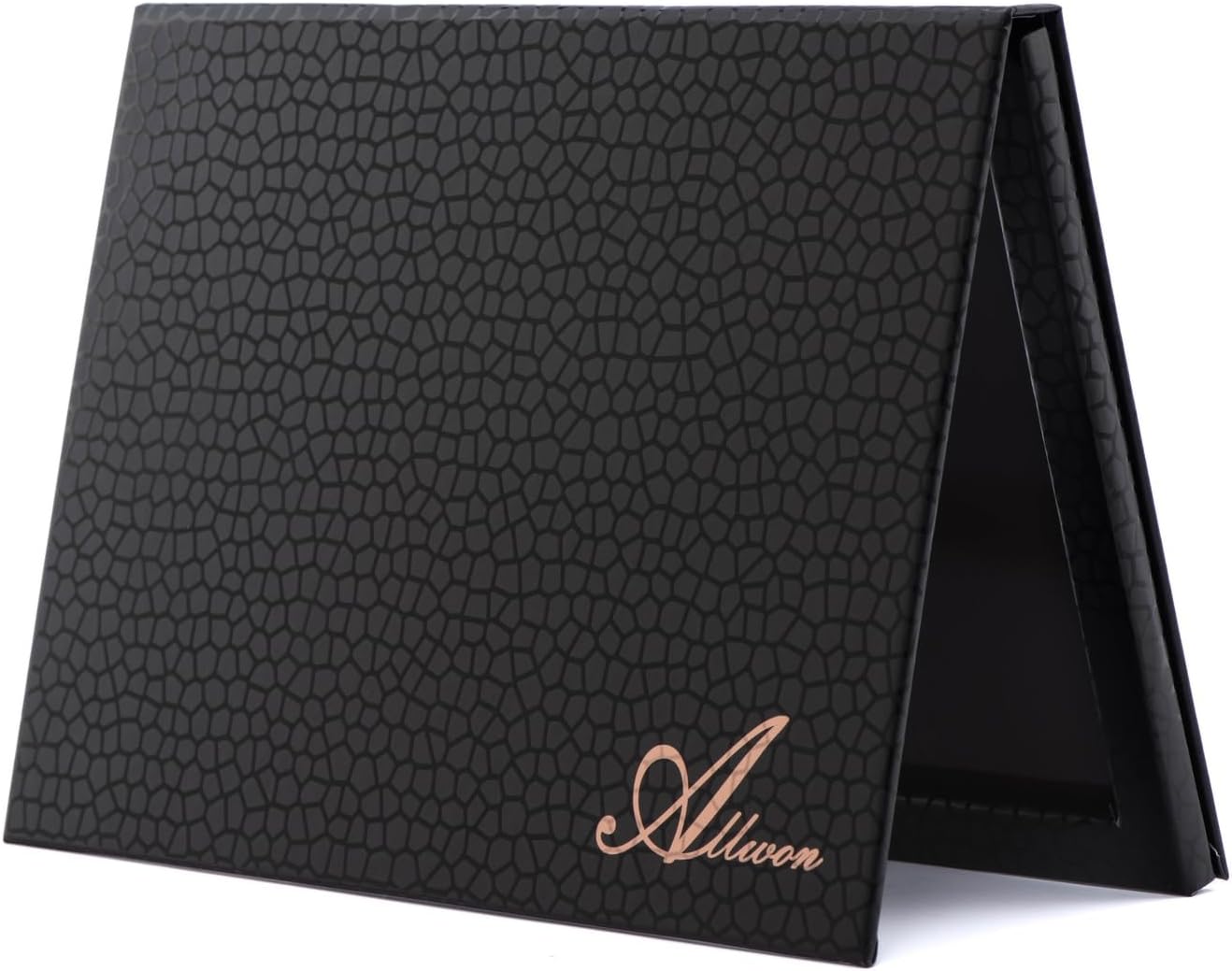 Allwon Magnetic Palette Empty Makeup Palette with Mirror for Eyeshadow Lipstick Blush Powder (Black)