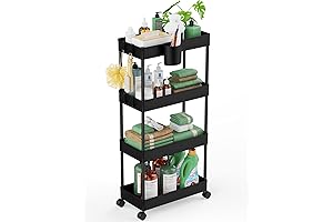 Modern Home Narrow Sliding Storage Organizer Rack: Maximizing Space in Narrow Areas