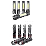 Hilngav 11 Pack Mini Small Pocket LED Flashlight USB-C Rechargeable High Lumens Bright Powerful EDC Flash Lights - Aluminum Handheld Flashlight Bulk for Kids, Portable Camping