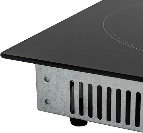 Miniatura 5 de Placa eléctrica de cerámica de 24 pulgadas, estufa eléctrica de 3 quemadores, 110 V 2600 W y estufa de cocina integrada con bloqueo de seguridad