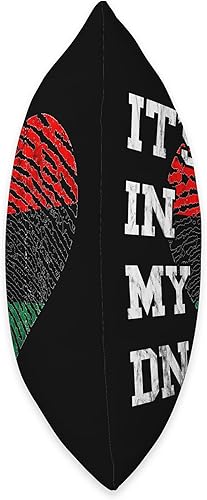 Miniatura 2 de Pan African Pride Black History Heart in My DNA Black Liberation Pan African UNIA Flag Throw Pillow, 16x16, Multicolor
