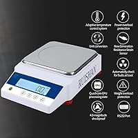 Vista 7 de Escala de equilibrio de laboratorio de precisión de 22.0 lbs x 0.00 oz, escala de grano/gramo, báscula científica, báscula calibrada, pesaje