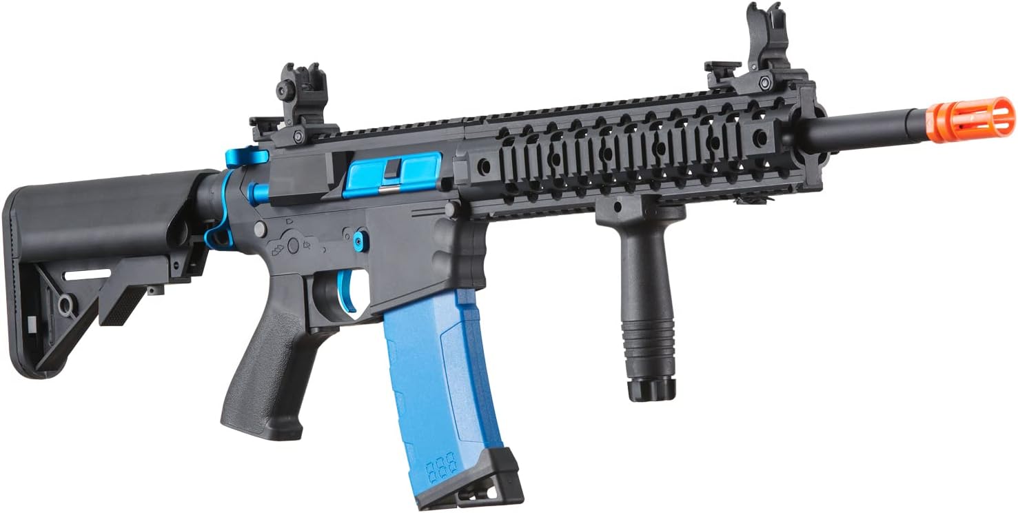 Lancer Tactical Gen 2 Evo M4 Airsoft AEG Rifle with High Speed Magazine, Battery, Charger & 1000 Rounds 0.20g BBS Included