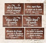 setecientosgramos Decoración Boda | Pack Carteles de Boda Baila & RIE
