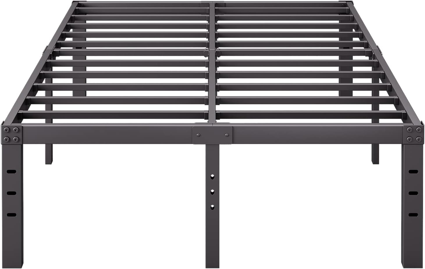 Bednowitz King Size Bed Frame, 18 Inch High Metal Bed Frame