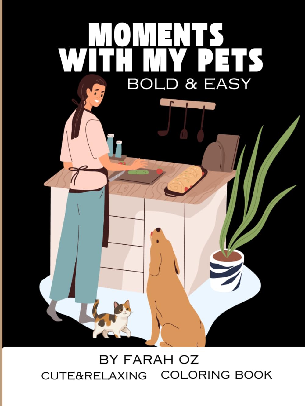 A Cute and Relaxing Coloring Book for Animal Lovers For Teens and Adults: Relaxing coloring book