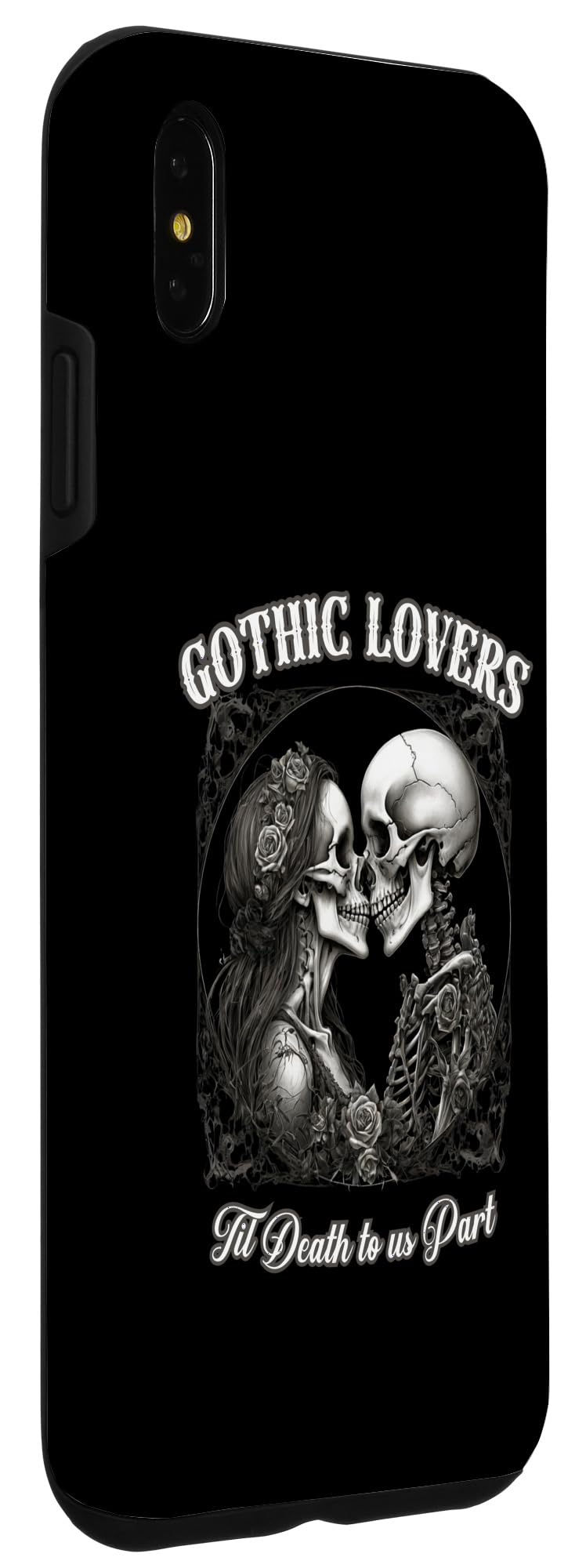iPhone XS Max GOTHIC LOVERS til death to us part eternal love design Case - Image 3