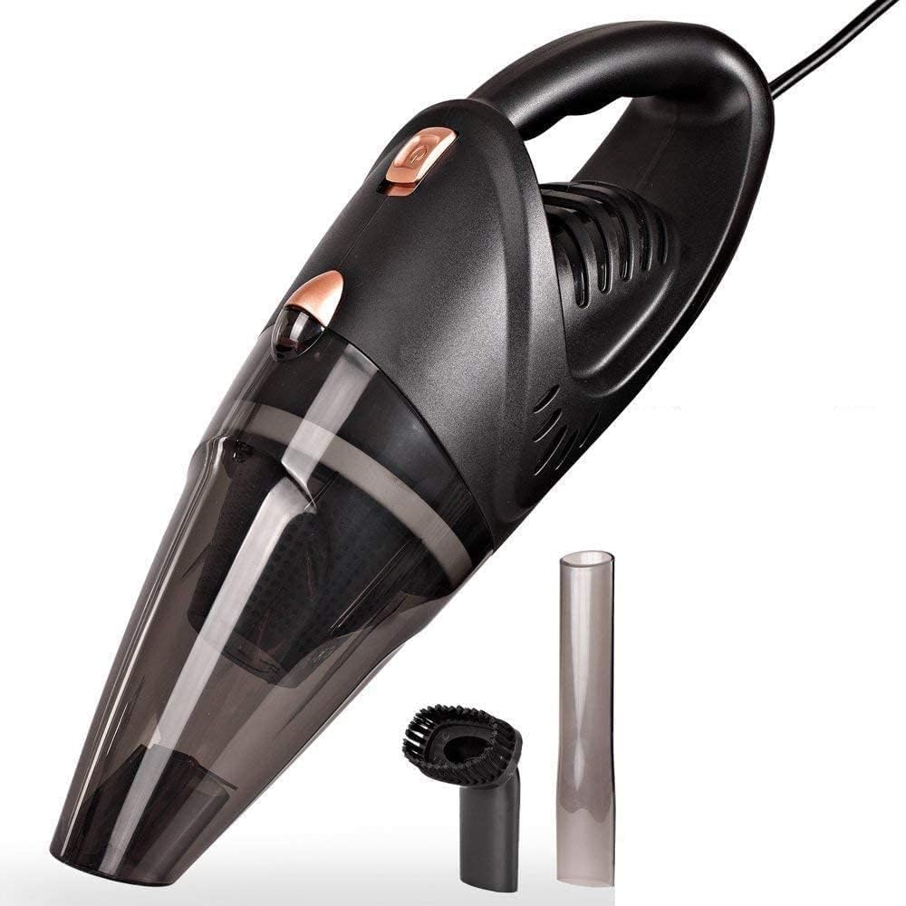 EKRON Portable Handheld Vacuum Cleaner | Wet & Dry High Power Suction Car Vacuum | Lightweight DC 12V Corded Cleaner for Car Interior, Home Sofa, Office Desk, Pet Hair, Dust & Liquid Cleaning (Black)-image-10