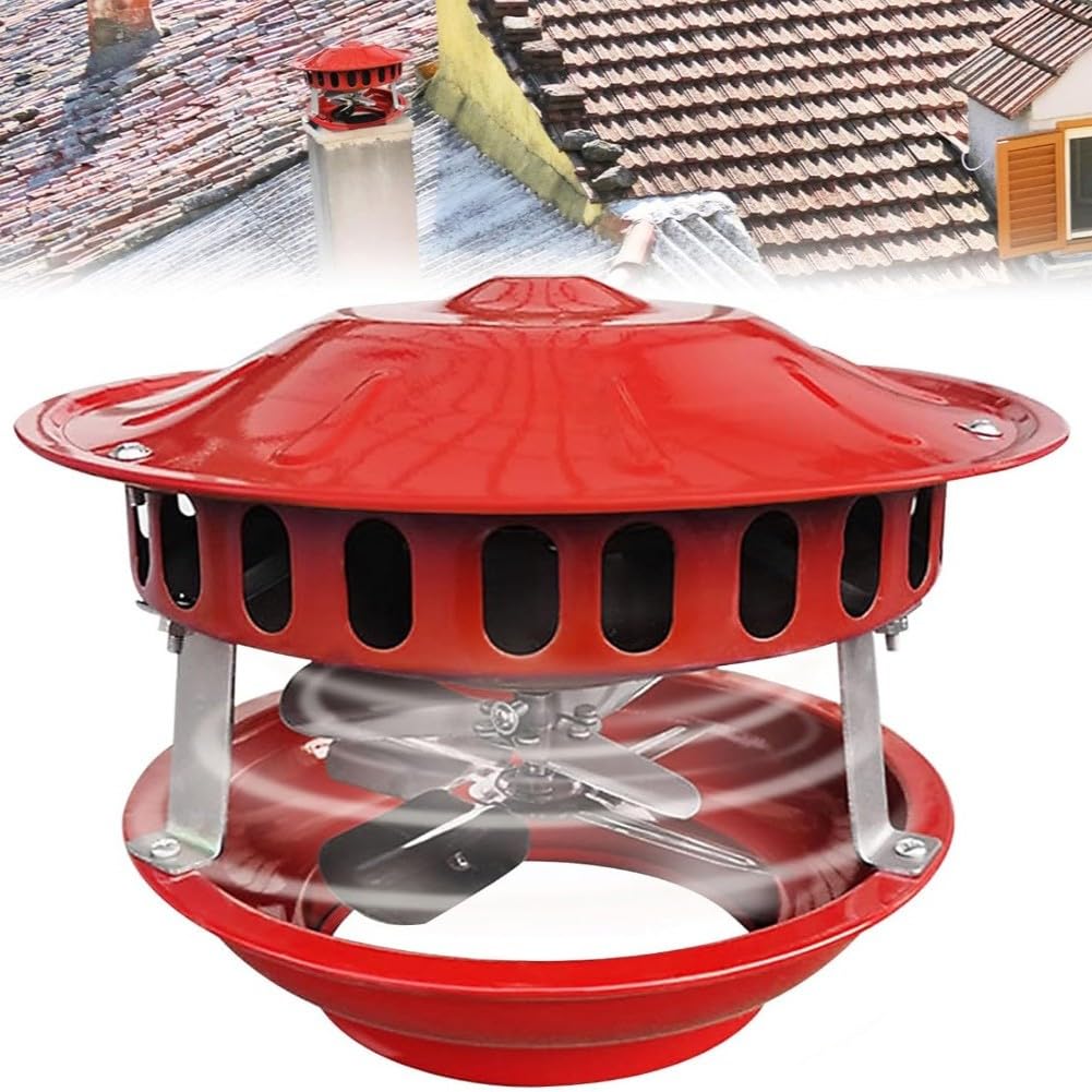 Ventola di scarico da 100 W per camini, camini e camini (12-21 cm)