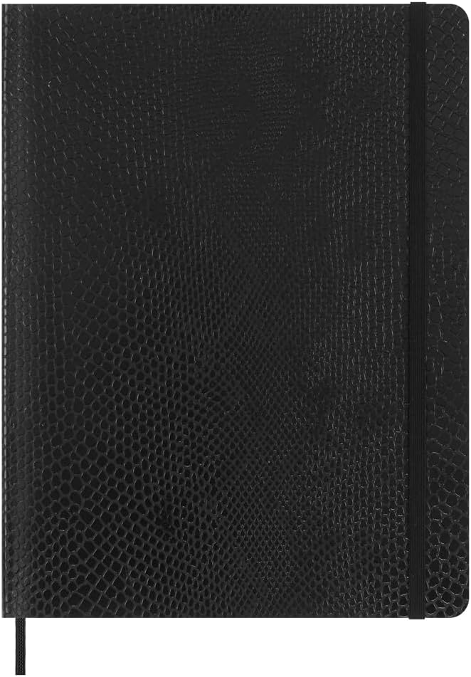 Moleskine Limited Edition Notebook Vegea, Extra Large, Plain, Black Boa, Soft Cover (7.5 x 10)