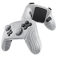 Vista 10 de playvital for Nintendo Switch 2 Pro Controller Silicone Cover – Samurai Edition Protective Skin Case for Switch 2 Pro Controller with Back Button