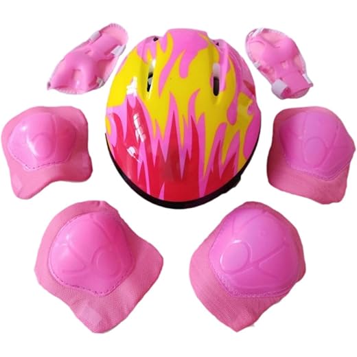 Kids Bicycle Helmet Set - Pink