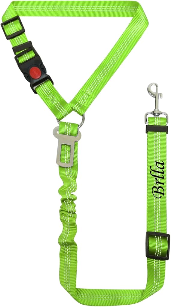 Personalized Dog Car Seat Belt with Embroidered Name, Customized Dog