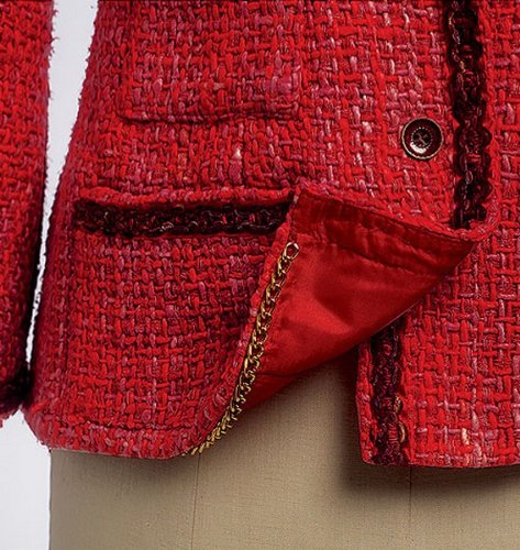 Vogue Patterns V8804 E5 Misses Quilted Collarless Jacket By Claire