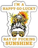 I'm A Happy Go Sticker - Laptop Water Bottle Tumbler Car Bumper Helmet Phone Gift Window Sticker