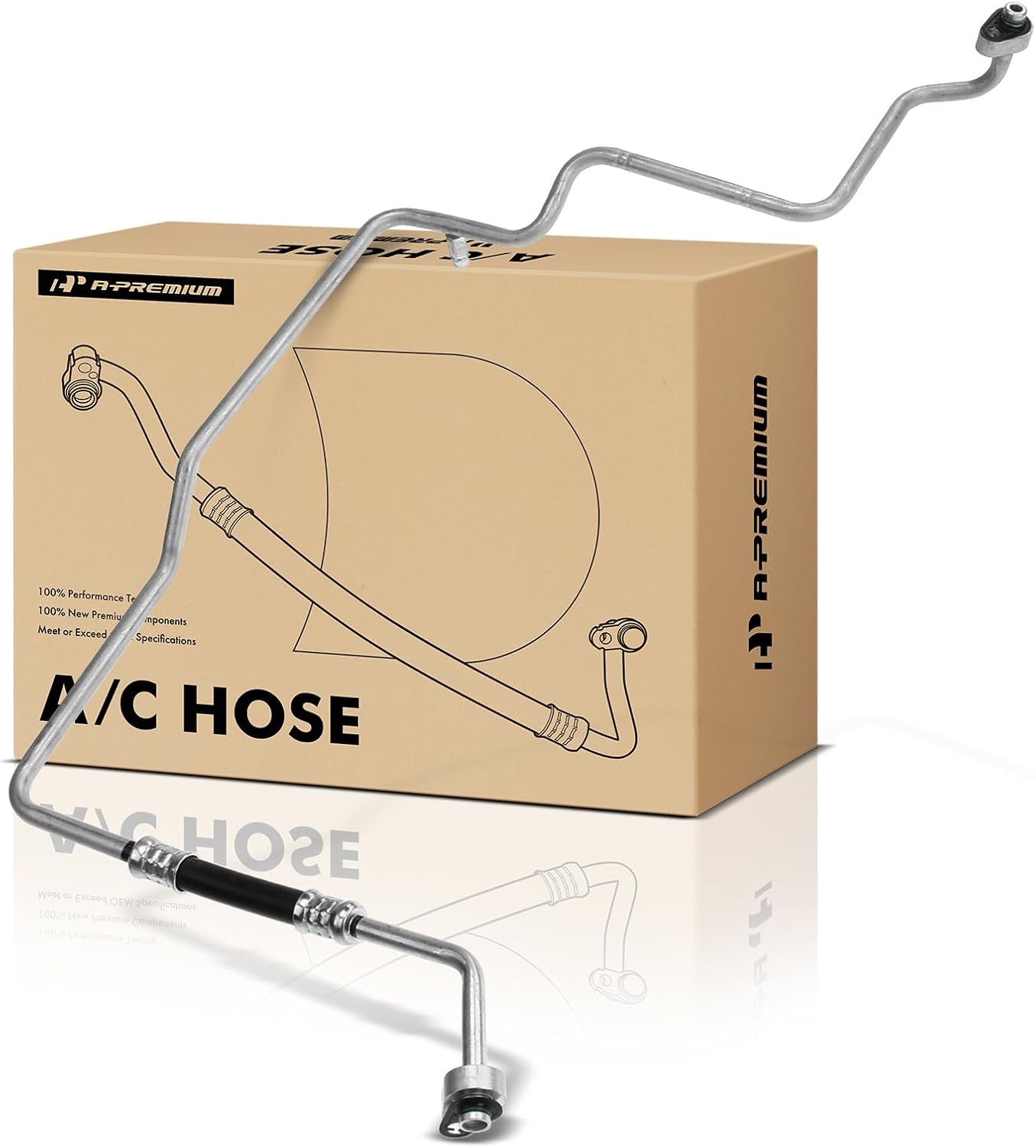 A-Premium A/C Liquid Line Hose Assembly Compatible with Jeep Liberty 2002-2005 2.4L 3.7L 2.8L, Condenser to Evap, w/Orifice Tube