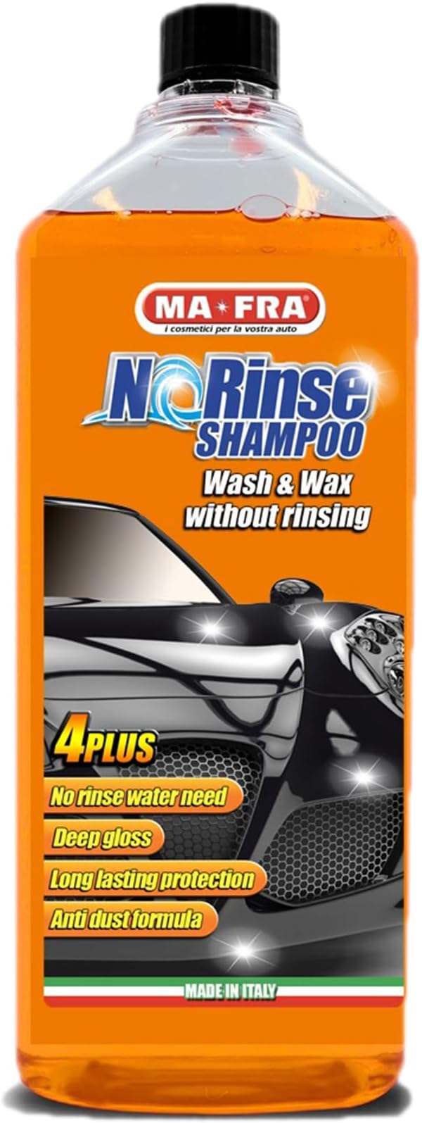 No Rinse Car Wash Shampoo & Wax (1000g) |Wash and Wax without Rinse | High Foam Action | Removes Dirt & Stains | pH Safe, Gloss Protection | 1:100 Dilution | Safe for All Painted Surfaces