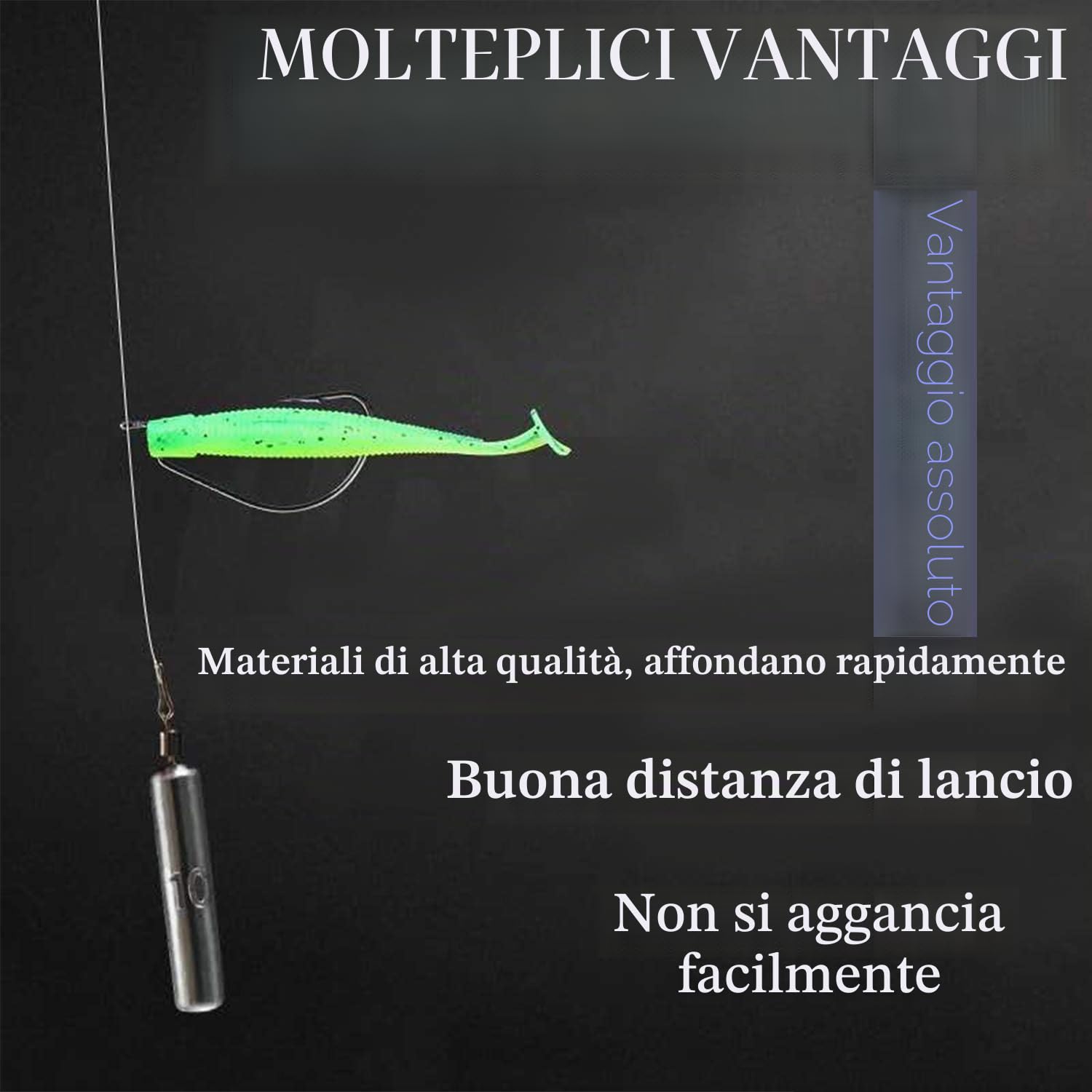 Set Pesi da Pesca Con Scatola, 18 Piombi da 3,5 a 14 g, Sinkers per Attrezzatura da Pesca