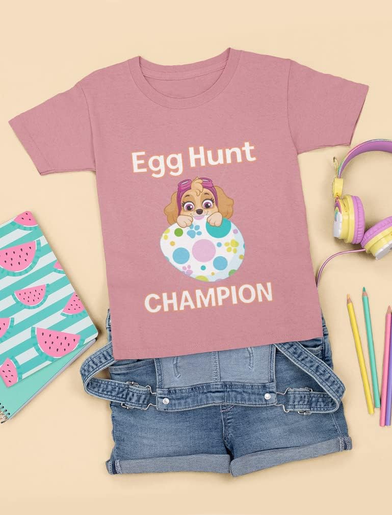 Tstars Easter Tshirt for Kids Skye Toddler Kids T-Shirt Heather Mauve