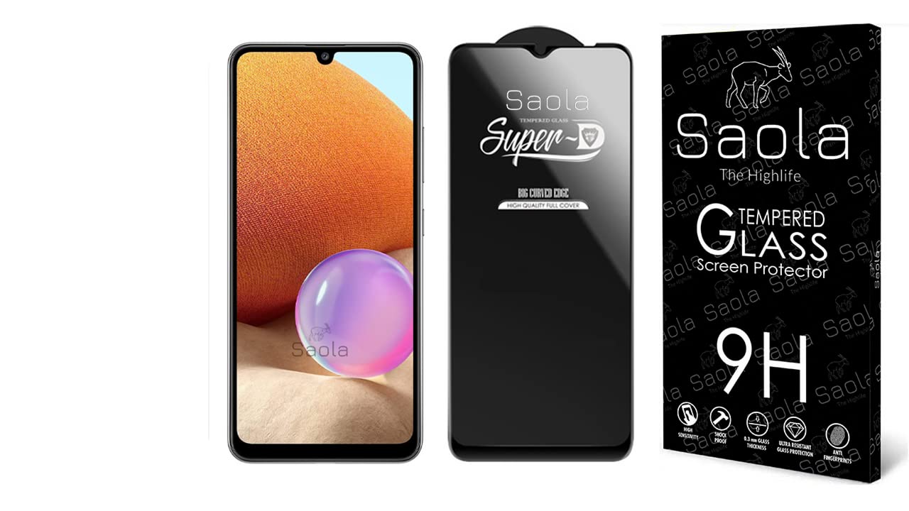 Saola Hd+ Oleophobic Tempered Glass Screen Protector For Samsung Galaxy A32 5G Smartphone(Pack Of 1)With Free Installation Kit. Full Screen Coverage-6.5 Inch (B0BR8PF8BX) Amazon Price History, Amazon Price Tracker