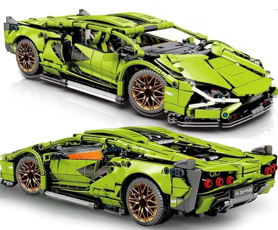 Amazon.co.jp: zmart 技術的な ビルディング ブロック レーシング カー