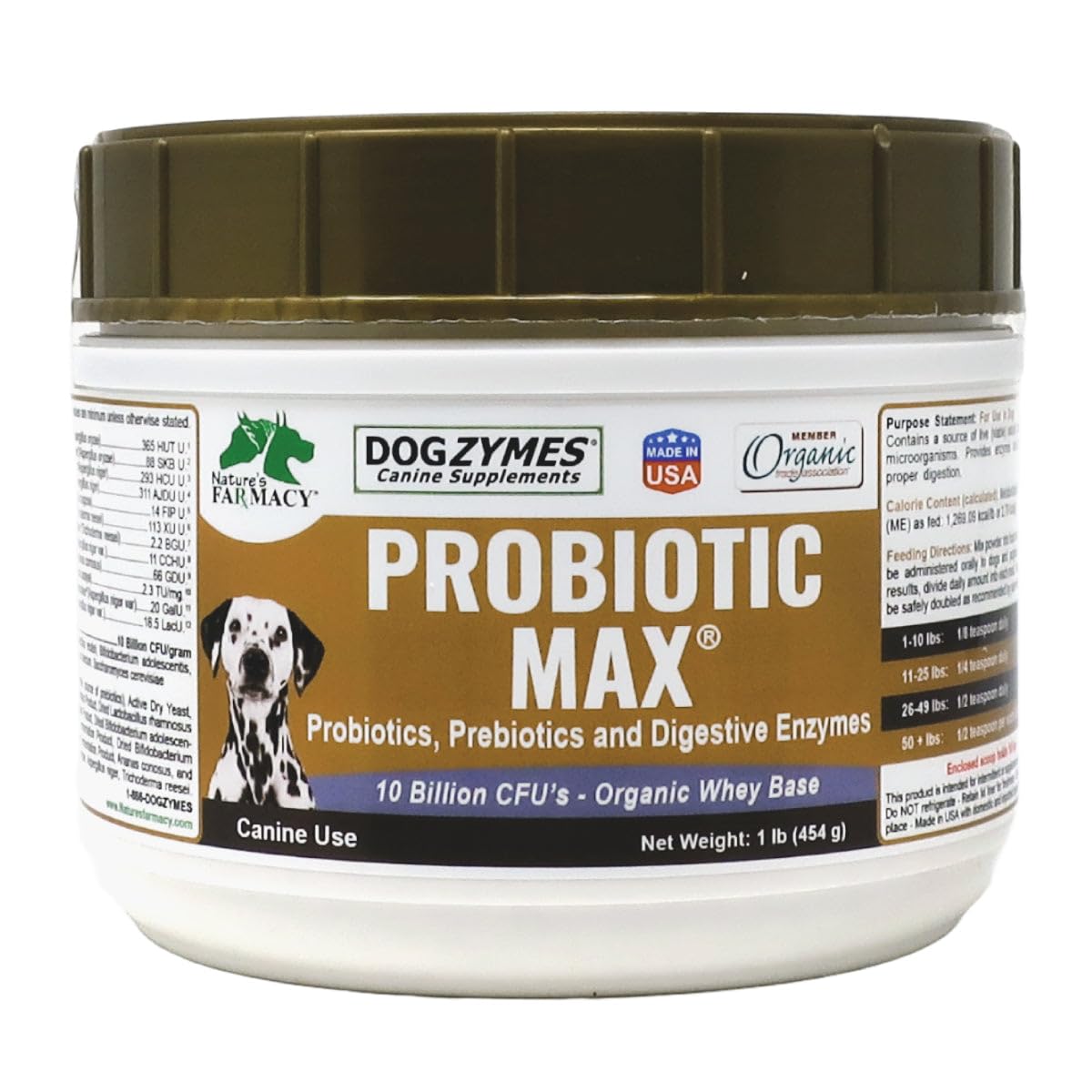 Dogzymes Probiotic Max - 10 Billion CFU's Probiotics, Prebiotics, Digestive Enzymes — expert review