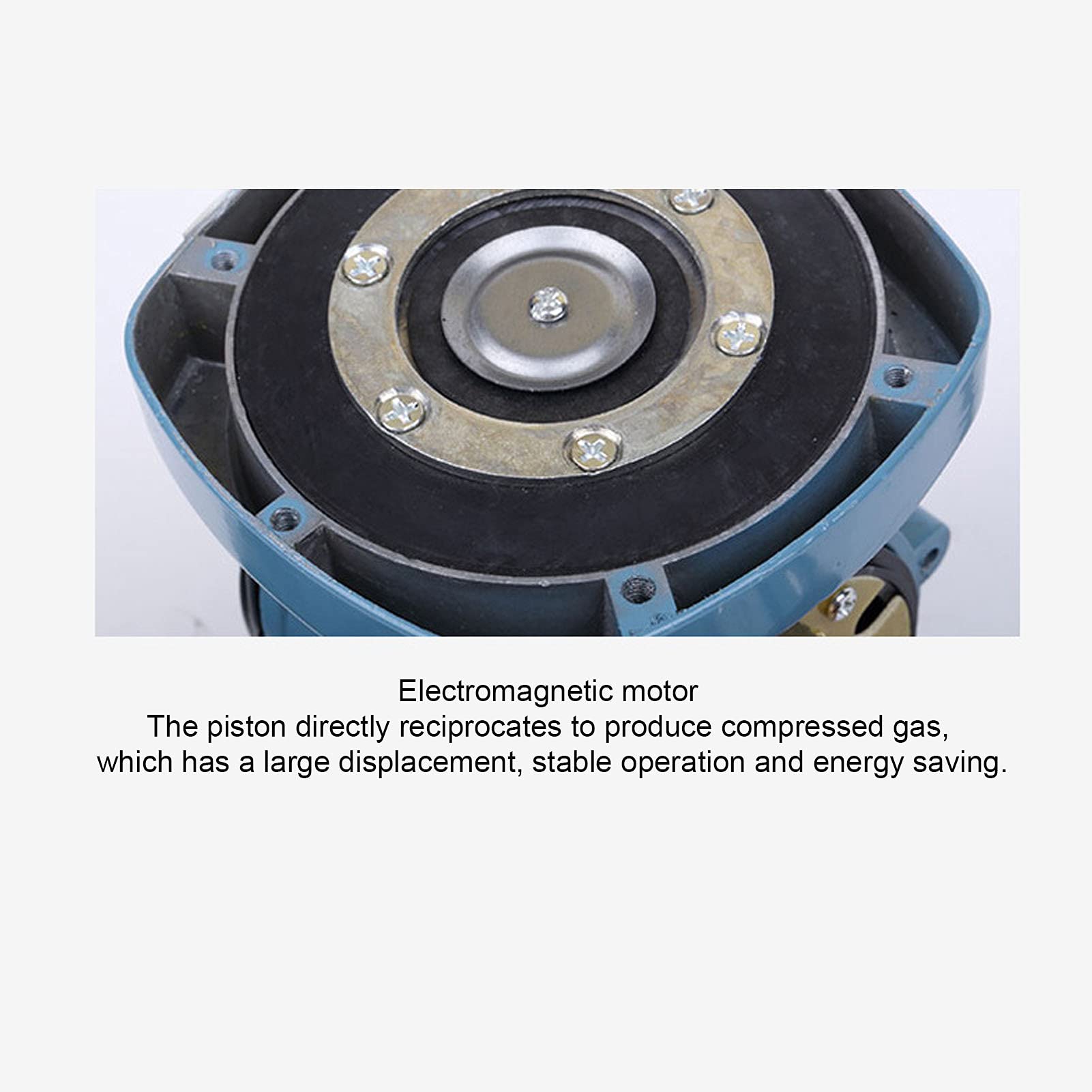 Pompa per Ossigeno DC 12V 18W 38L/h, Aeratore per Acquario 12V con Motore a Magnete Permanente, Pompa Aria Senza Olio per Stagno e Acquacoltura