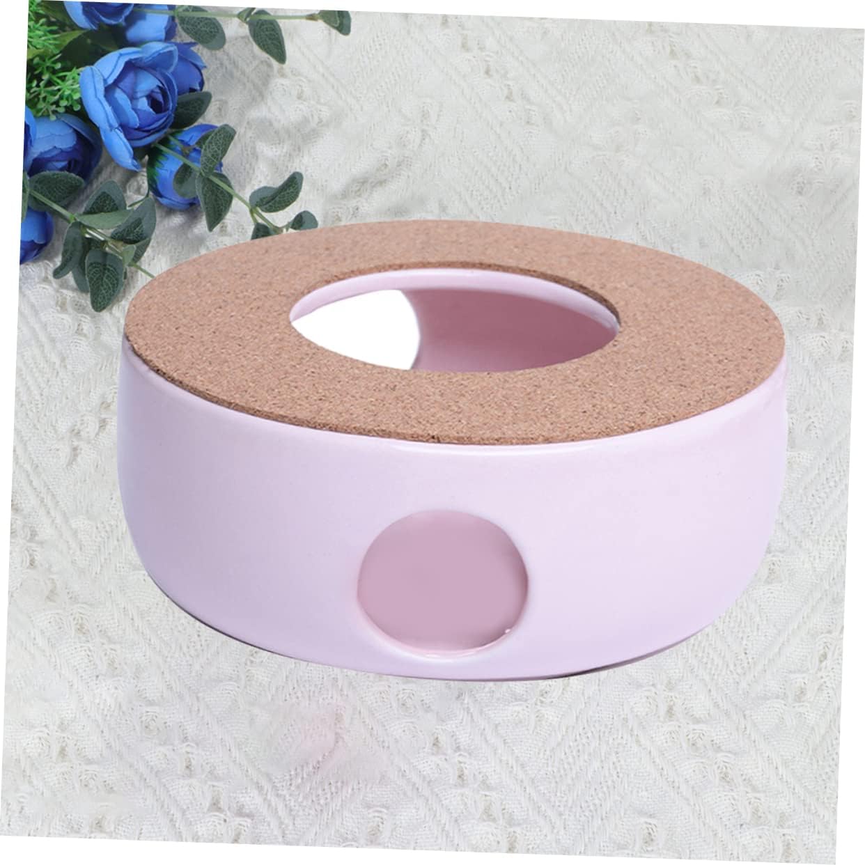 Ceramic Candle Base Kitchen Accessory Elegant Candle Holder for Home Office Tea Heater Milk Warmer Home