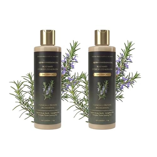 Rosemary Growth Support Shampoo | Strengthens Roots & Supports Hair Growth | Reduces Hair Fall & Nourishes Scalp | Suitable for All Hair Types (Pack Of 2)