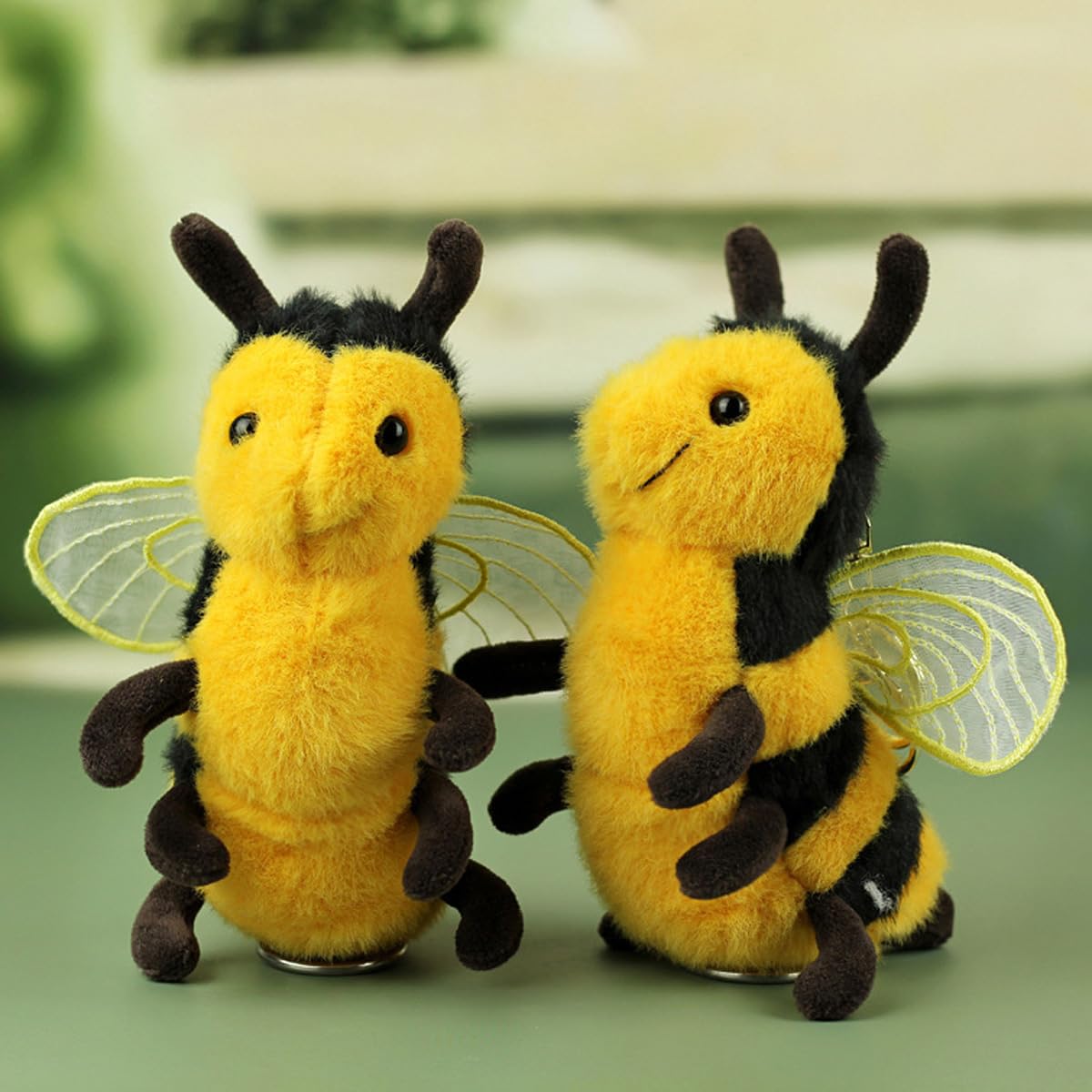 Uposao Peluche Abeja De 20 Cm | Almohada Cilíndrica De Felpa Suave | Relleno De Algodón PP | Regalo Original Para Niños Y Niñas | Decoración Y Compañero De Viaje