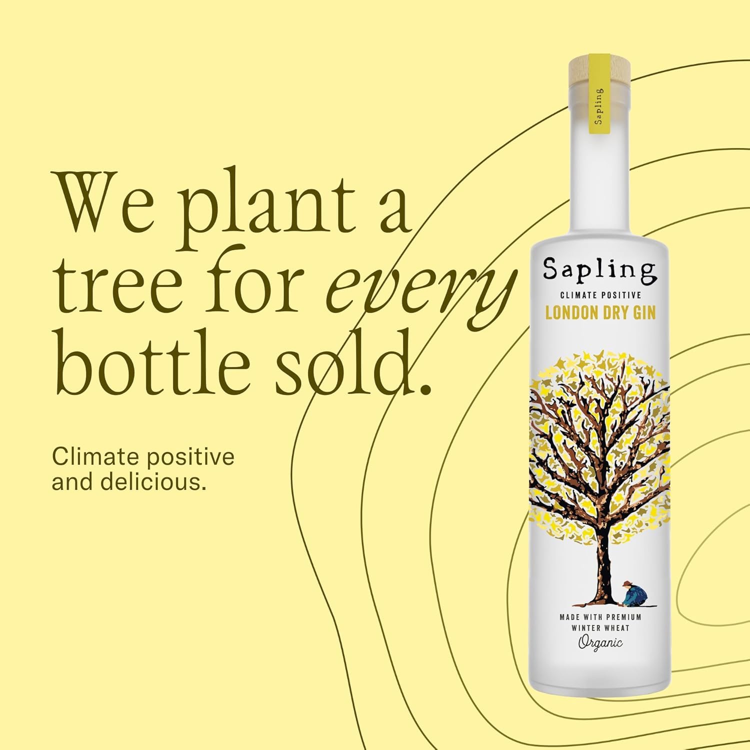 Climate Positive London Dry Gin Sapling, 0,7 ℓ