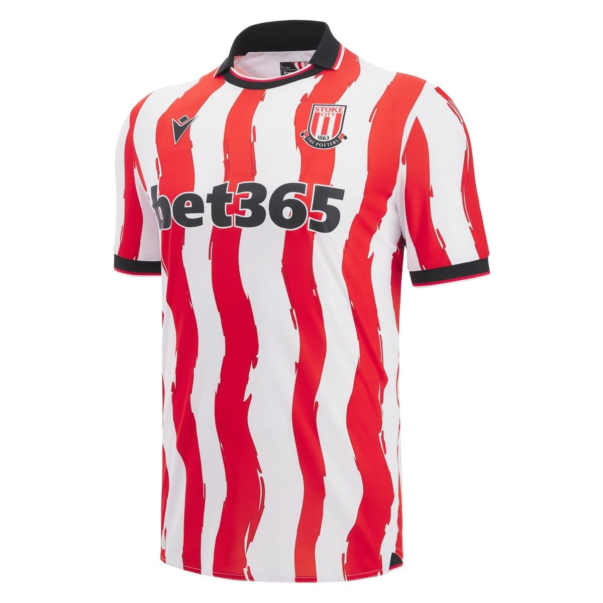 Macron Men's Red Stoke City Fc Adult Home Match Jersey, Xl