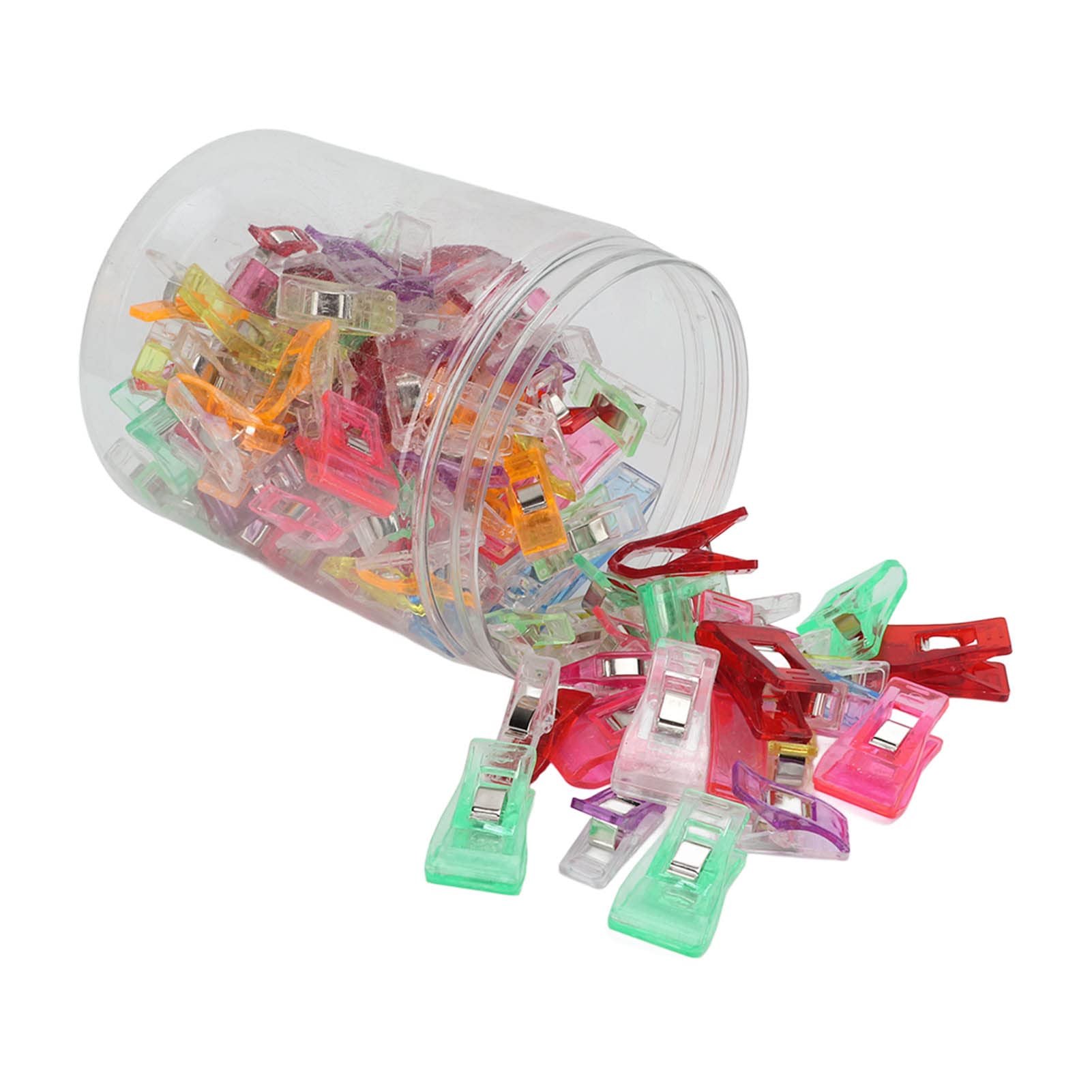 EXCLUZO Padded Clip, Clear Paper Sewing Clip for 120 fine Fabrics