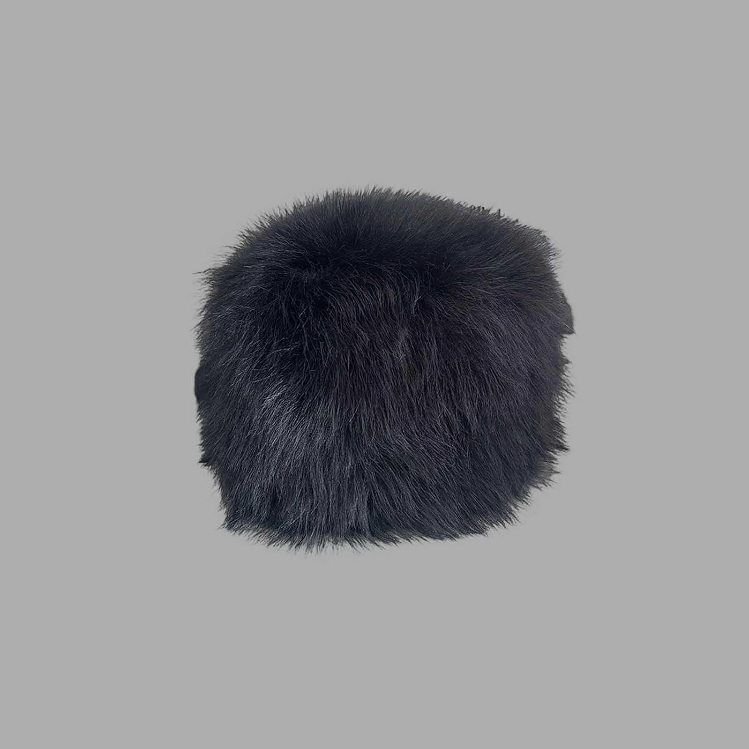 Winter Fuzzy Pillbox Hat for Women Warm Round Dress Cap